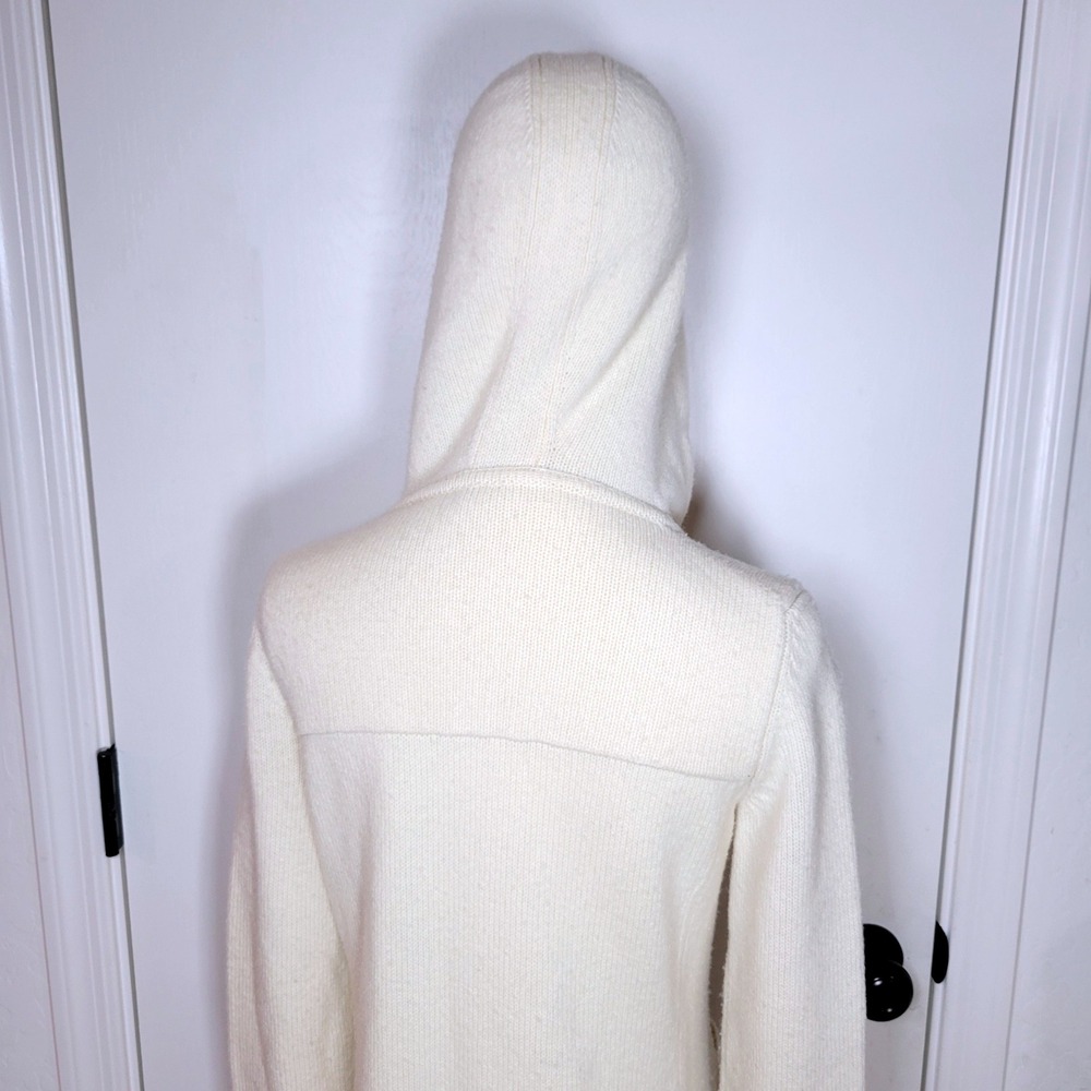 Theory Lambswool Toggle Coat Women's Small 100% Lambswool Cardigan Nautical - Picture 12 of 12